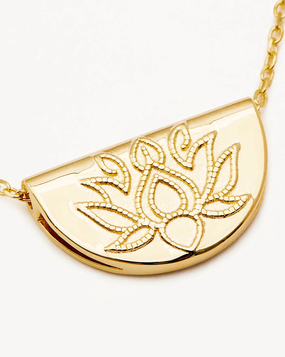 By Charlotte Necklaces By Charlotte | Lotus Short Necklace - 18k Gold Vermeil