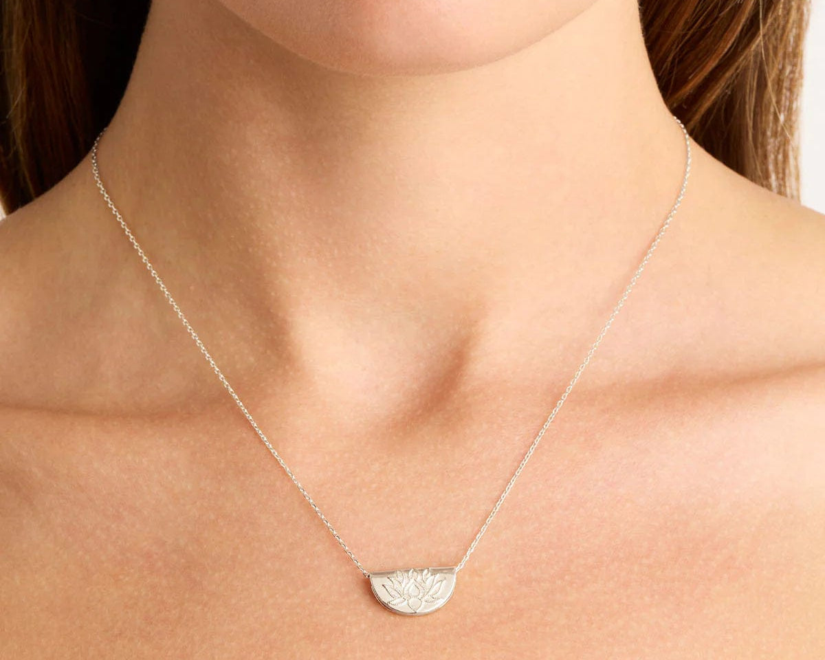 By Charlotte Necklaces By Charlotte | Lotus Short Necklace - Sterling Silver