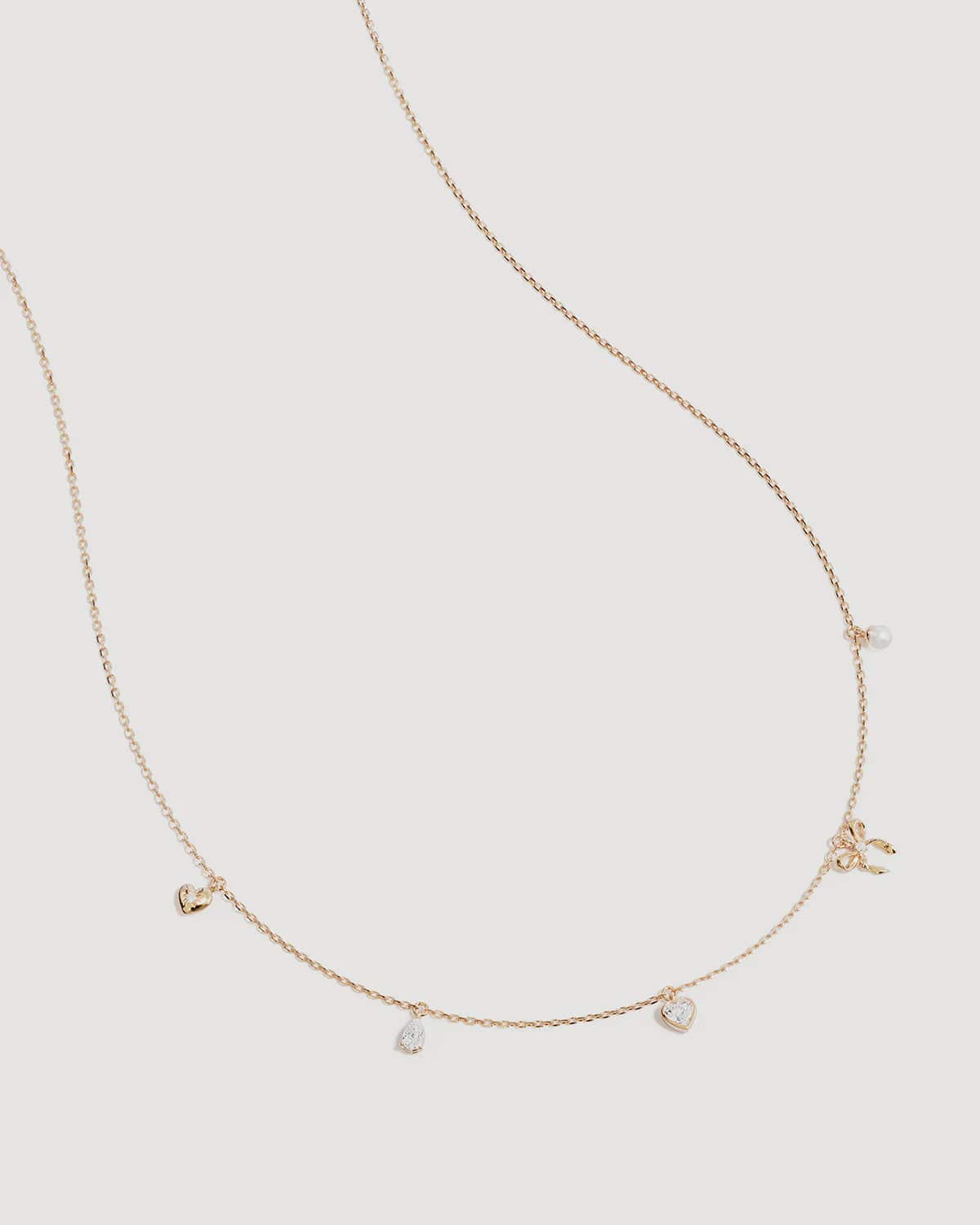 By Charlotte Necklaces Forever Yours Charm Choker - 18k Gold Vermeil