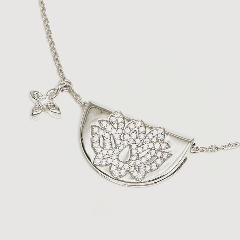 By Charlotte Necklaces Live In Light Lotus Necklace - Sterling Silver