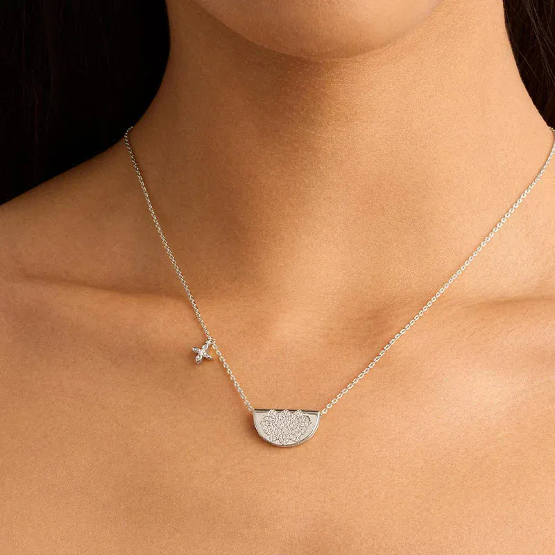 By Charlotte Necklaces Live In Light Lotus Necklace - Sterling Silver