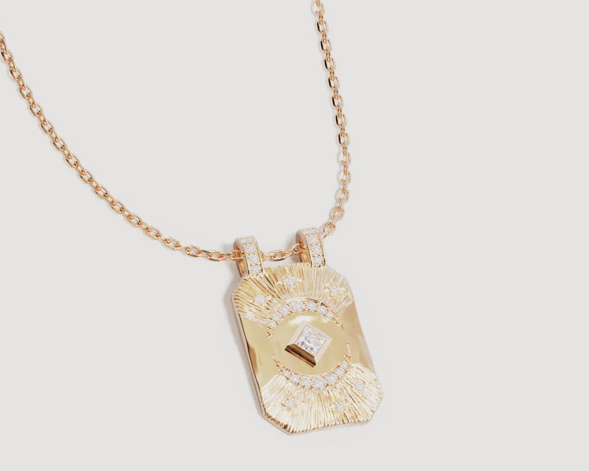By Charlotte Necklaces My Moon and Stars Necklace - Gold