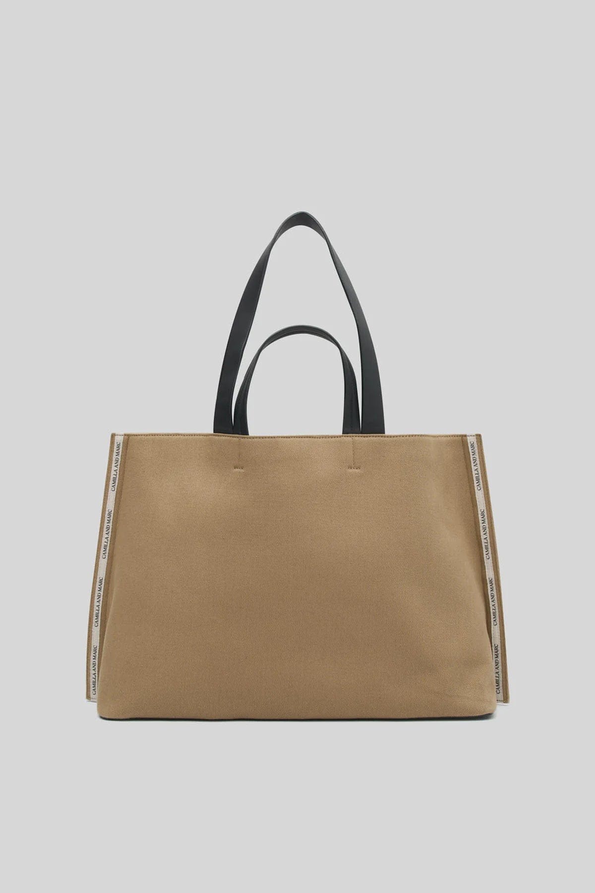 C&M Handbags - Large Camilla & Marc | Alphonese Tote - Camel/Black