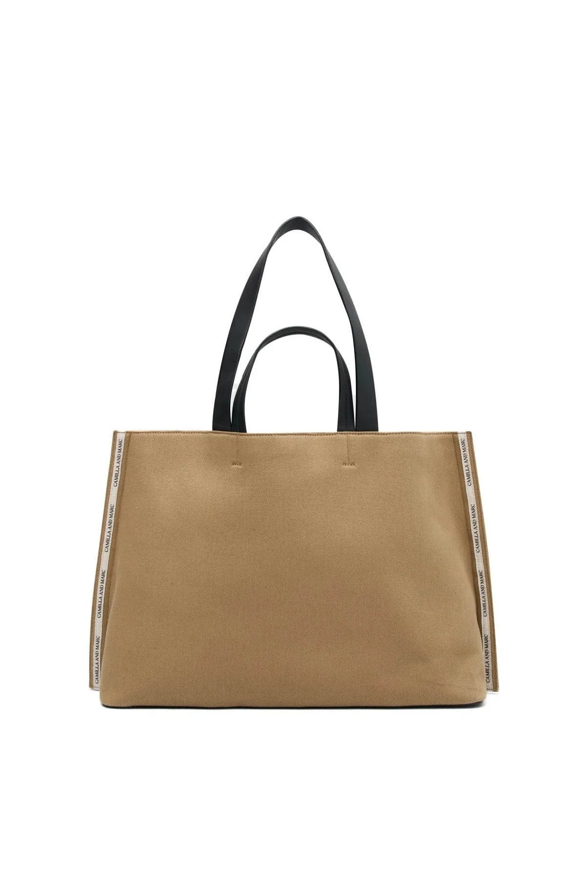 C&M Handbags - Large Camilla & Marc | Alphonese Tote - Camel/Black