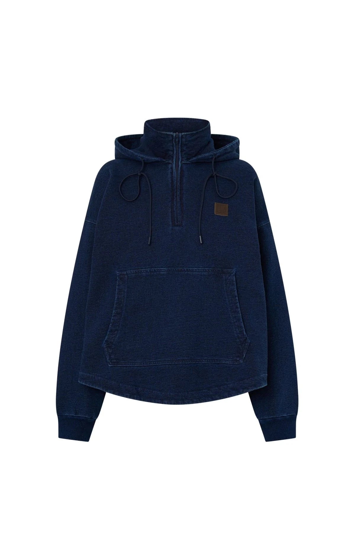 C&M Jumpers C&M | Gravitas Zip Up Denim Yarn Hoodie - Ink