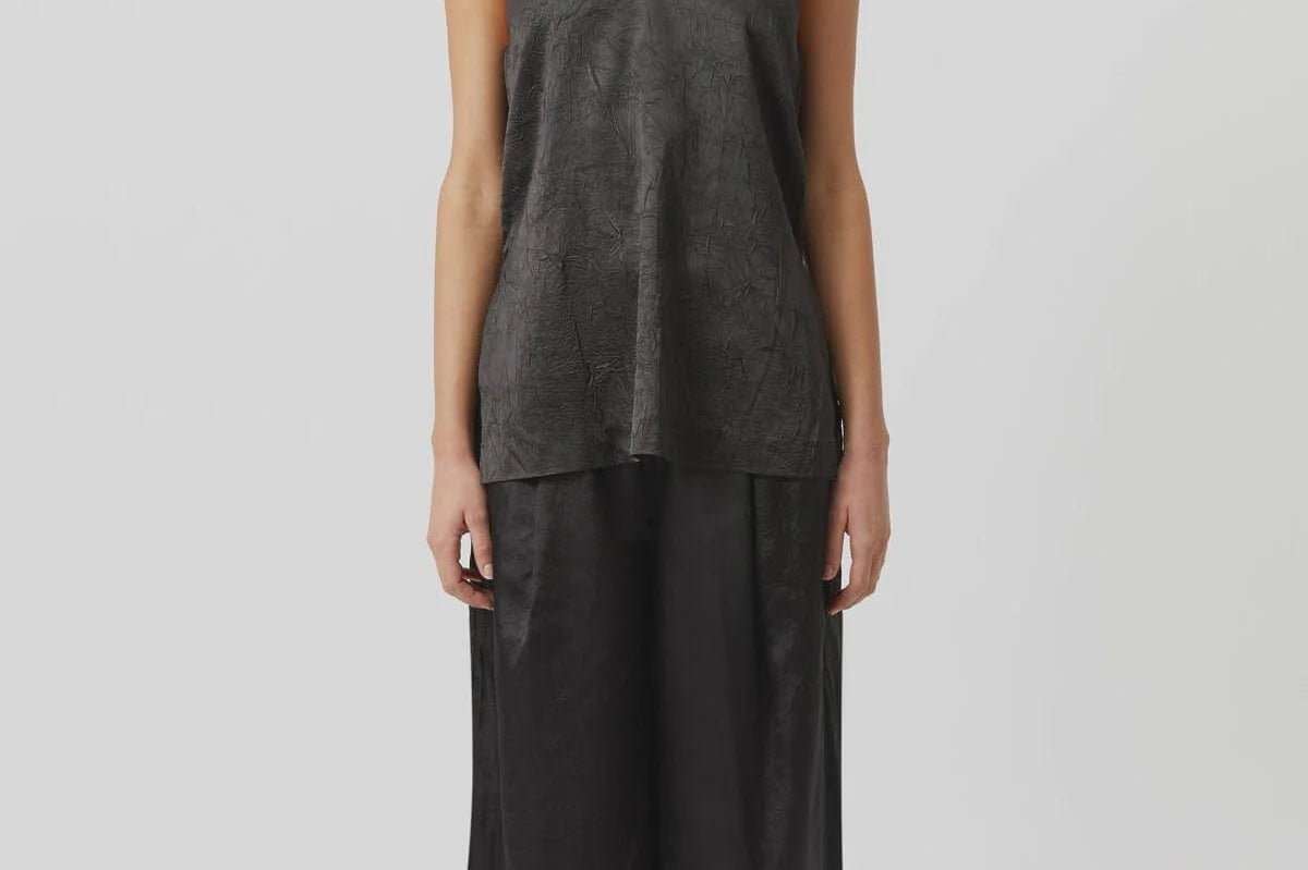C&M Pants Camilla & Marc | Allire Satin Pant - Black