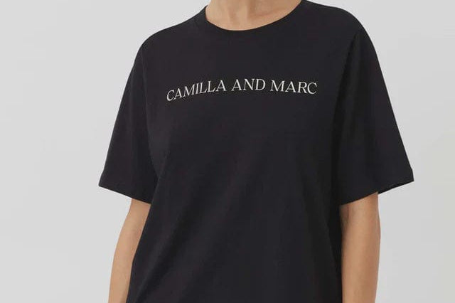 C&M Tees Camilla & Marc | Asher Tee - Black/Stone