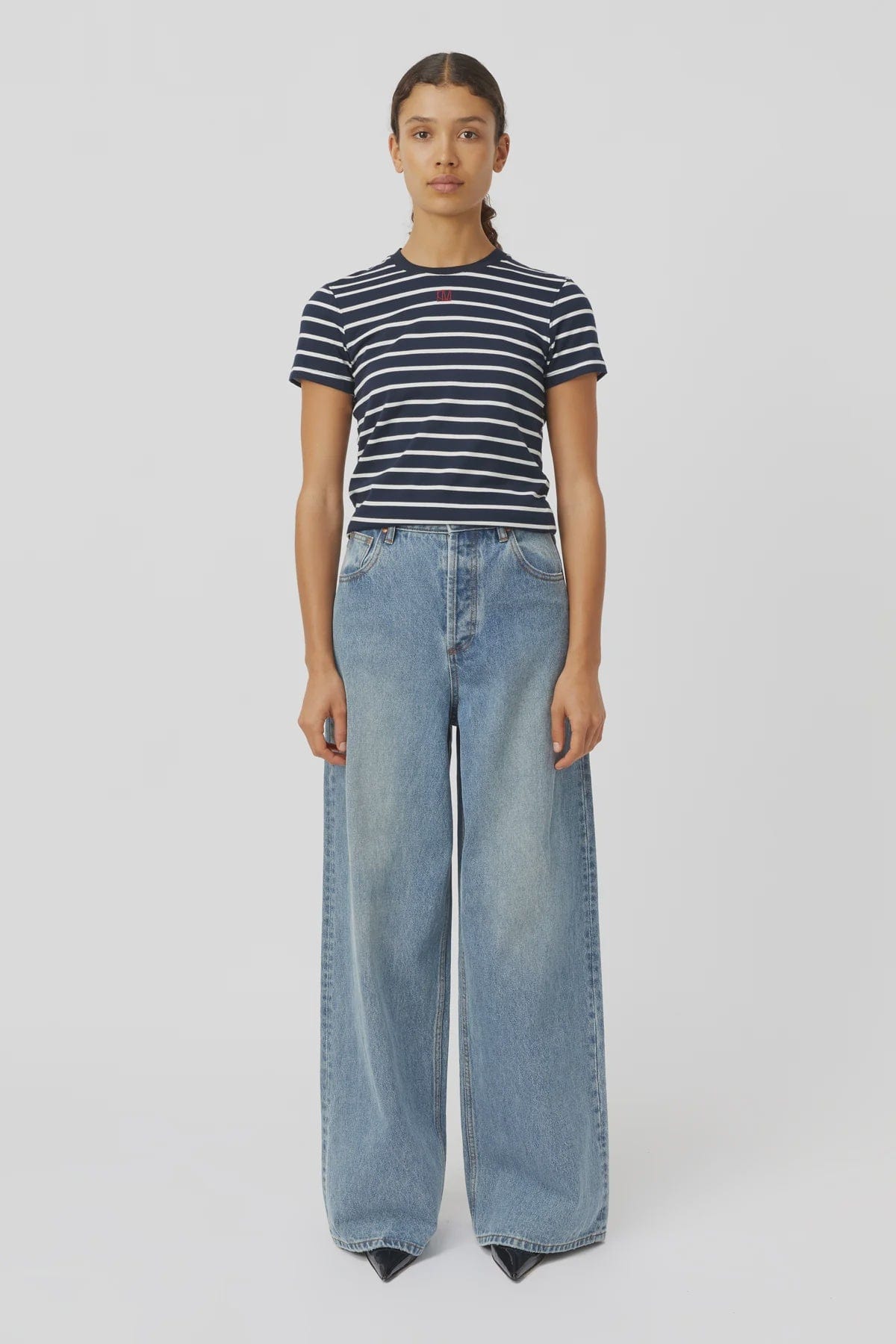 C&M Tees Camilla & Marc | Sora Tee - Navy & White