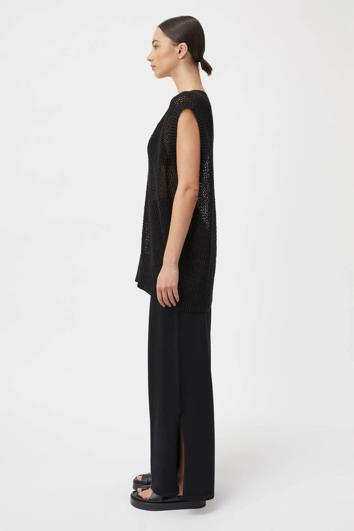 C&M Tops - Casual C&M | Adelpha Knit Vest - Black