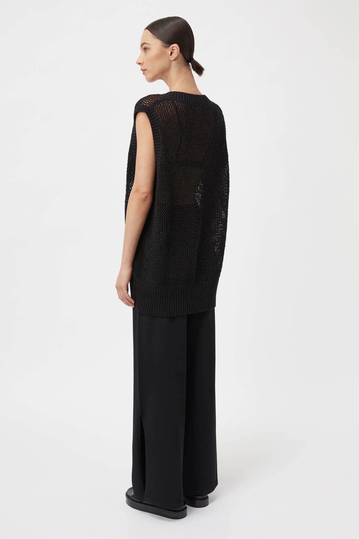 C&M Tops - Casual C&M | Adelpha Knit Vest - Black