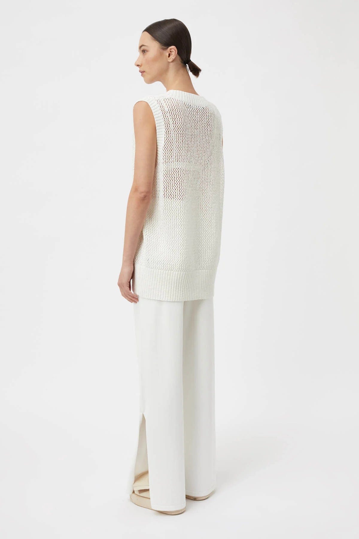 C&M Tops - Casual C&M | Adelpha Knit Vest - White