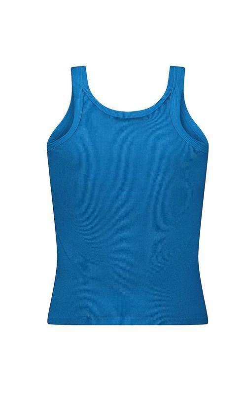 Araminta James | Monogram Tank - Deep Sea Blue