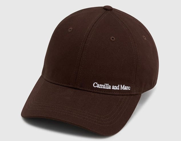 Camilla & Marc Hats/Headpieces Thome Embroidered Cap - Chocolate