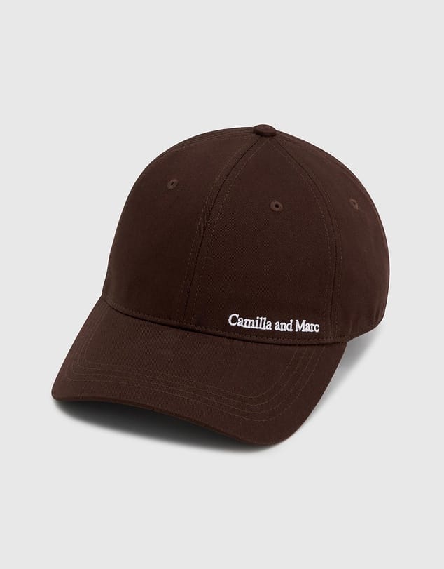 Camilla & Marc Hats/Headpieces Thome Embroidered Cap - Chocolate