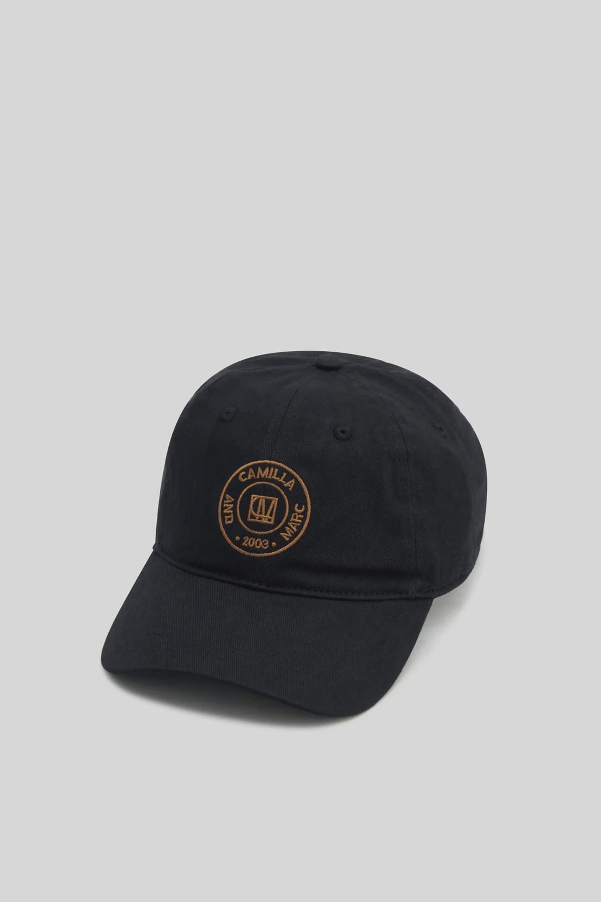 Camilla & Marc Hats/Headpieces Westley Emb Logo Cap - Black/Tan