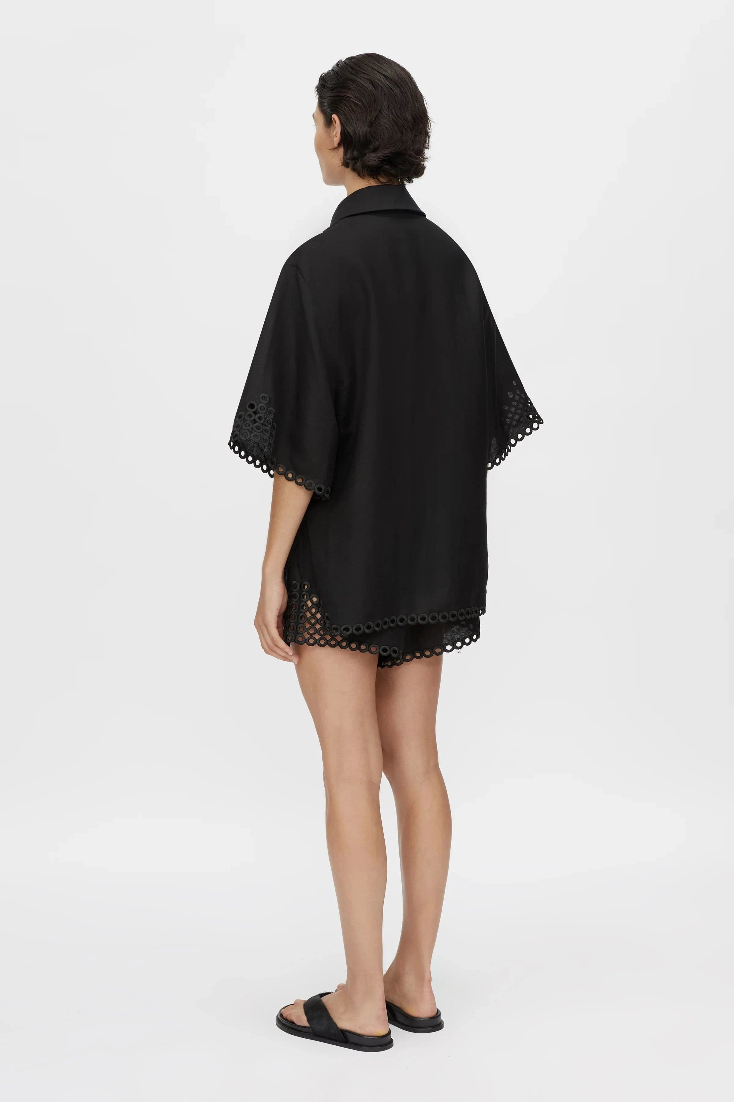 Camilla & Marc Shirts - Linen Lolani Shirt - Black