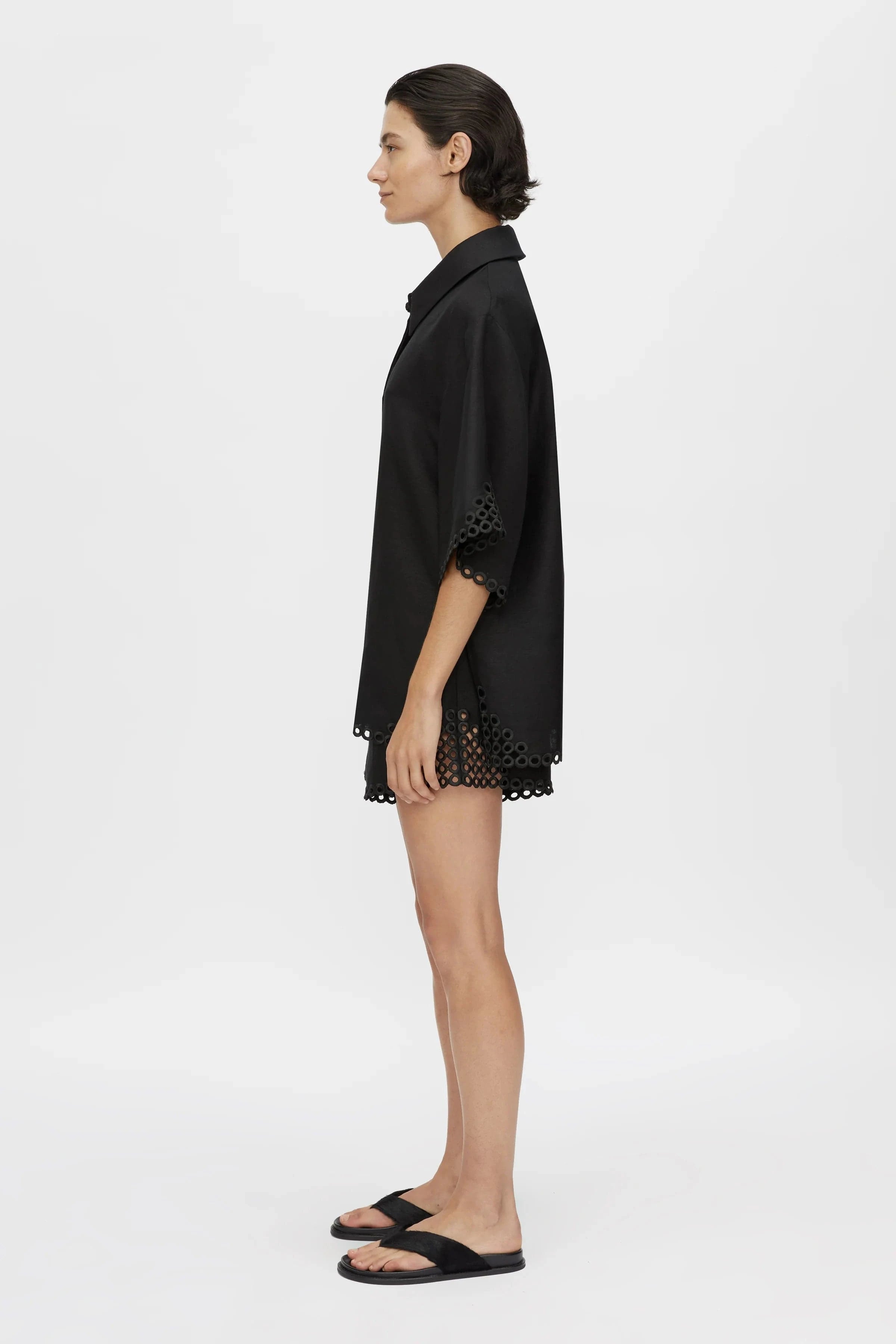 Camilla & Marc Shirts - Linen Lolani Shirt - Black