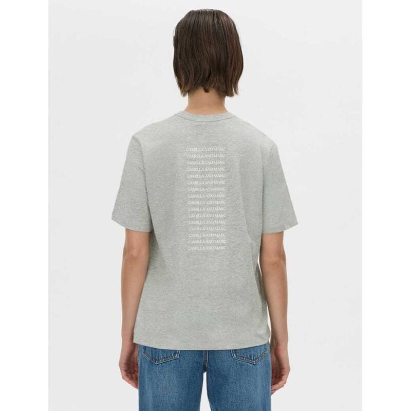 Camilla & Marc Tees Olympia Printed Tee - Grey Marle