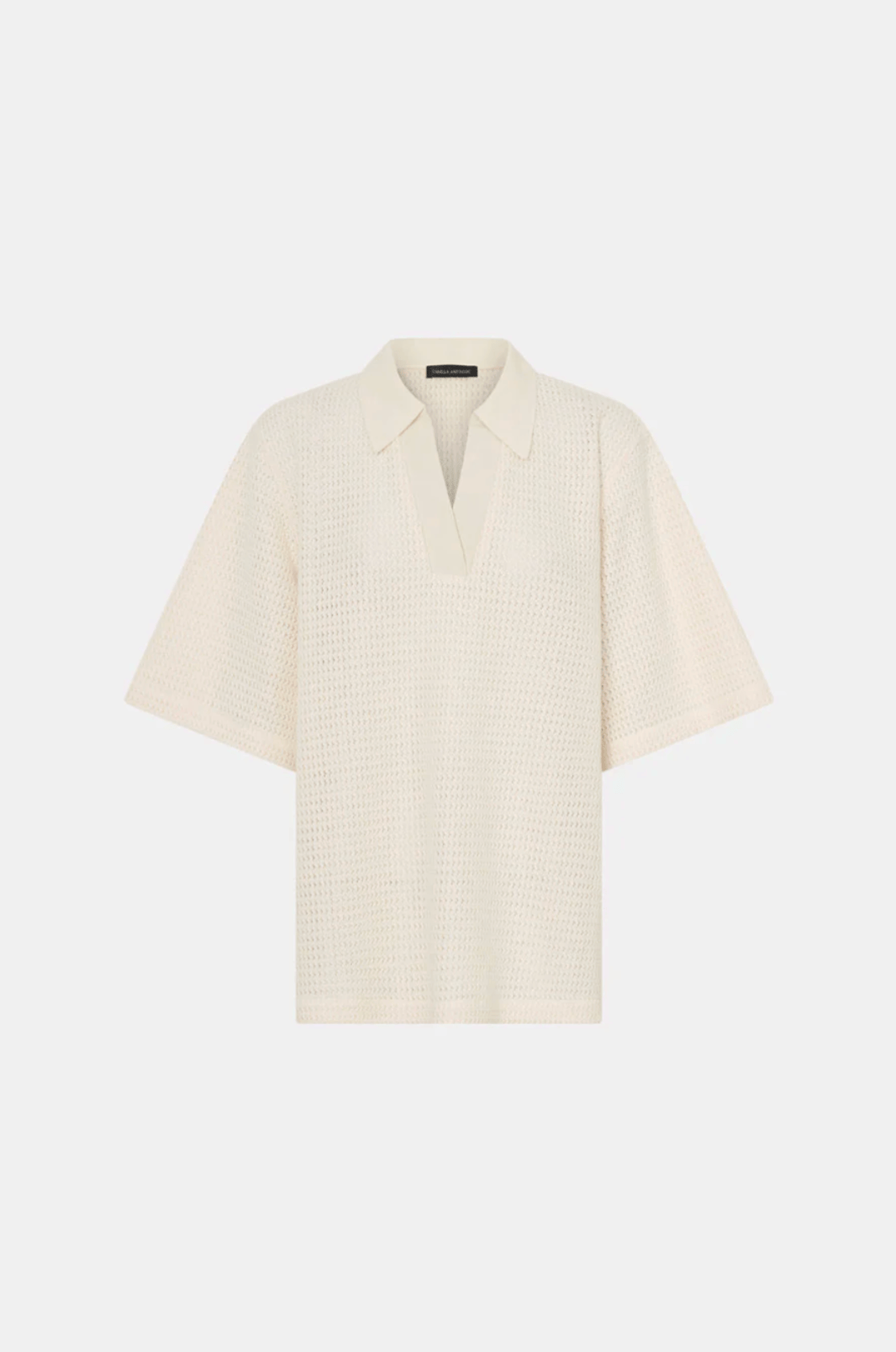 Camilla & Marc Tops - Casual Turrell Collared Tee - Ivory