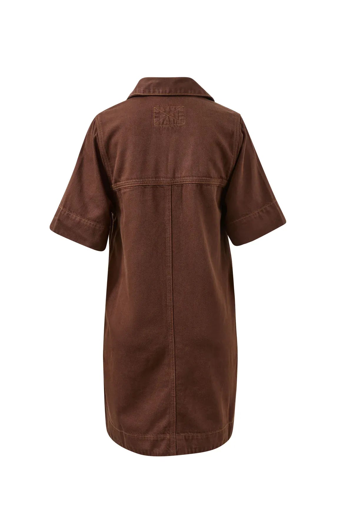 Ceres Life Dresses Bonnie Relaxed Shirt Dress - Chocolate