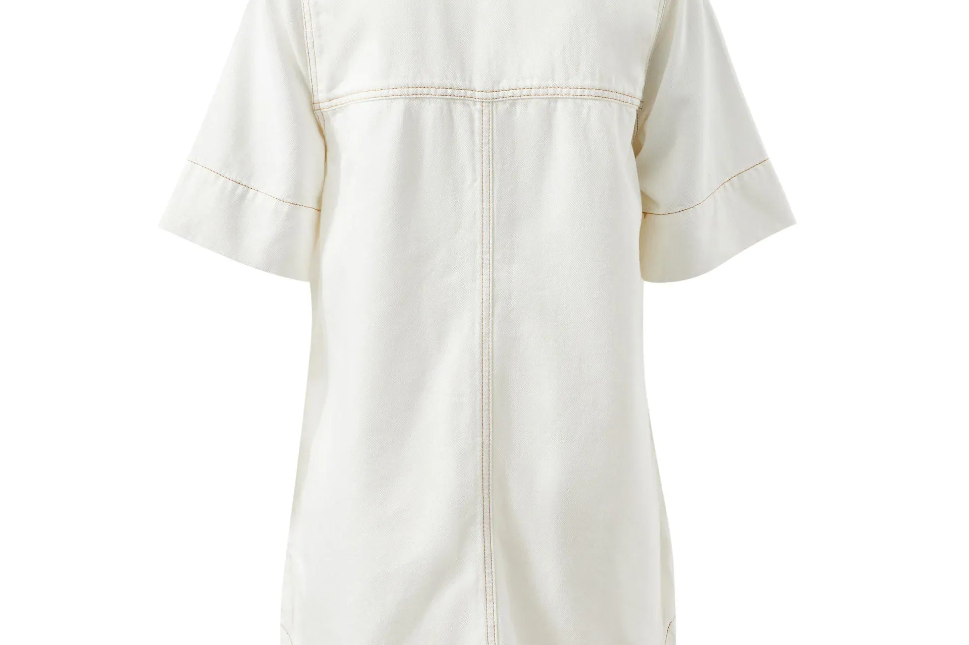Ceres Life Dresses - Casual Bonnie Relaxed Shirt Dress - Fresh Ecru