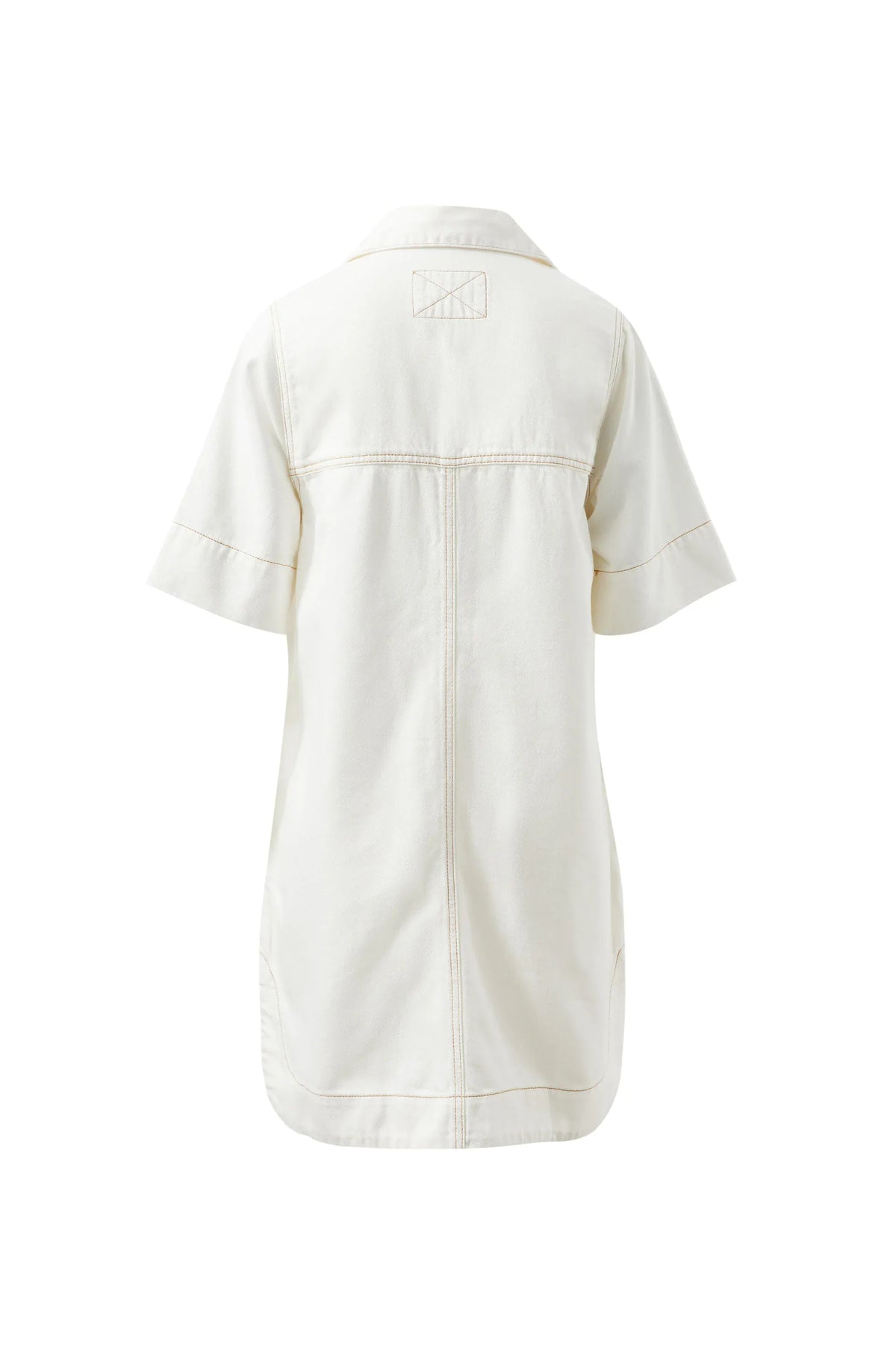Ceres Life Dresses - Casual Bonnie Relaxed Shirt Dress - Fresh Ecru