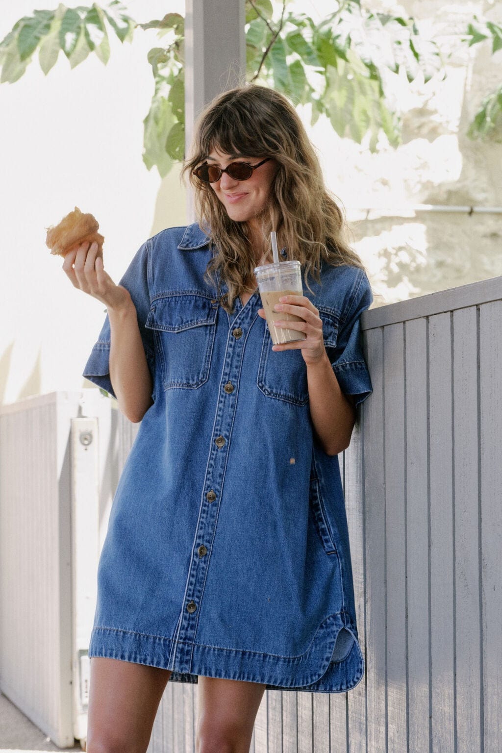 Ceres Life Dresses - Casual Ceres Life | Relaxed Shirt Dress - Fresh Indigo