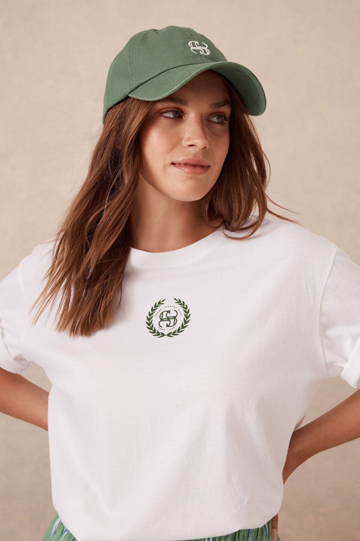 Ceres Life Hats/Headpieces Ceres Life | Monogram Cap - Heritage Green