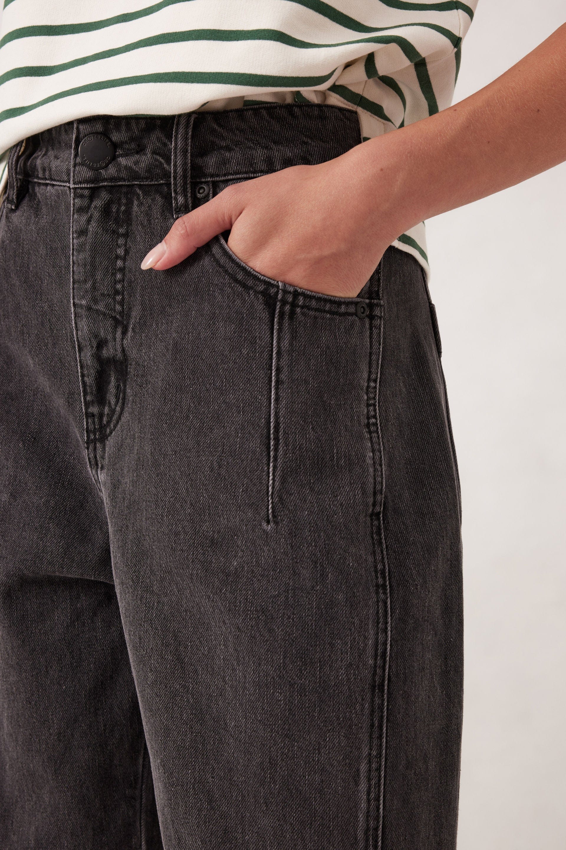 Ceres Life Jeans Ceres Life | Darted Barrel Jean - Faded Black
