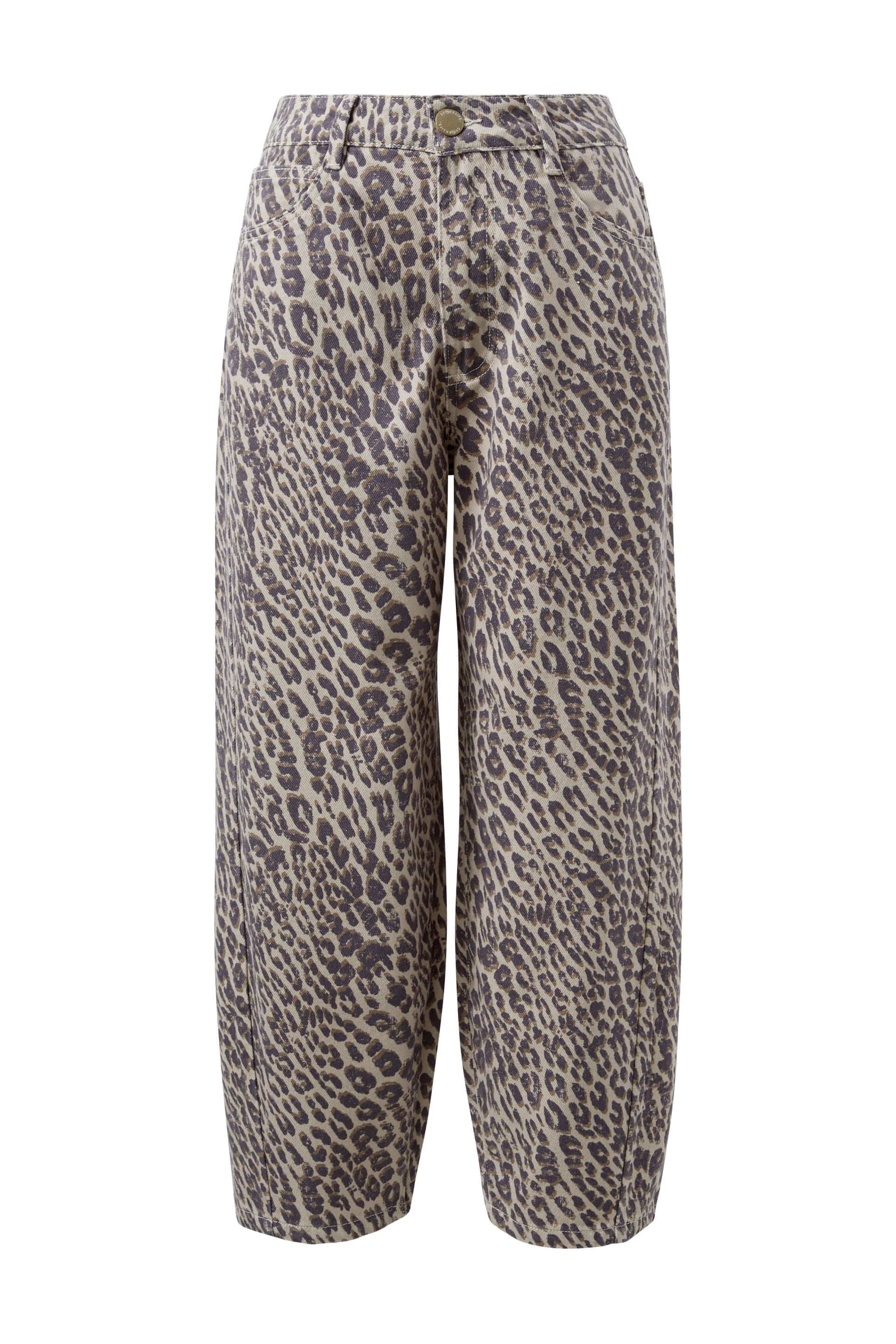 Ceres Life Jeans Ceres Life | Tapered Barrel Jean - Leopard