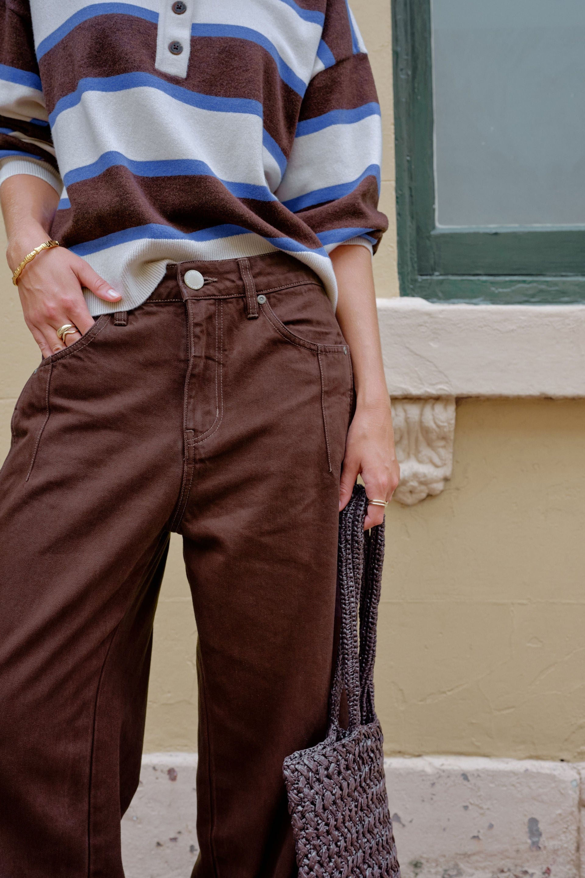 Ceres Life Jeans Demi Barrel Jean - Bitter Choc