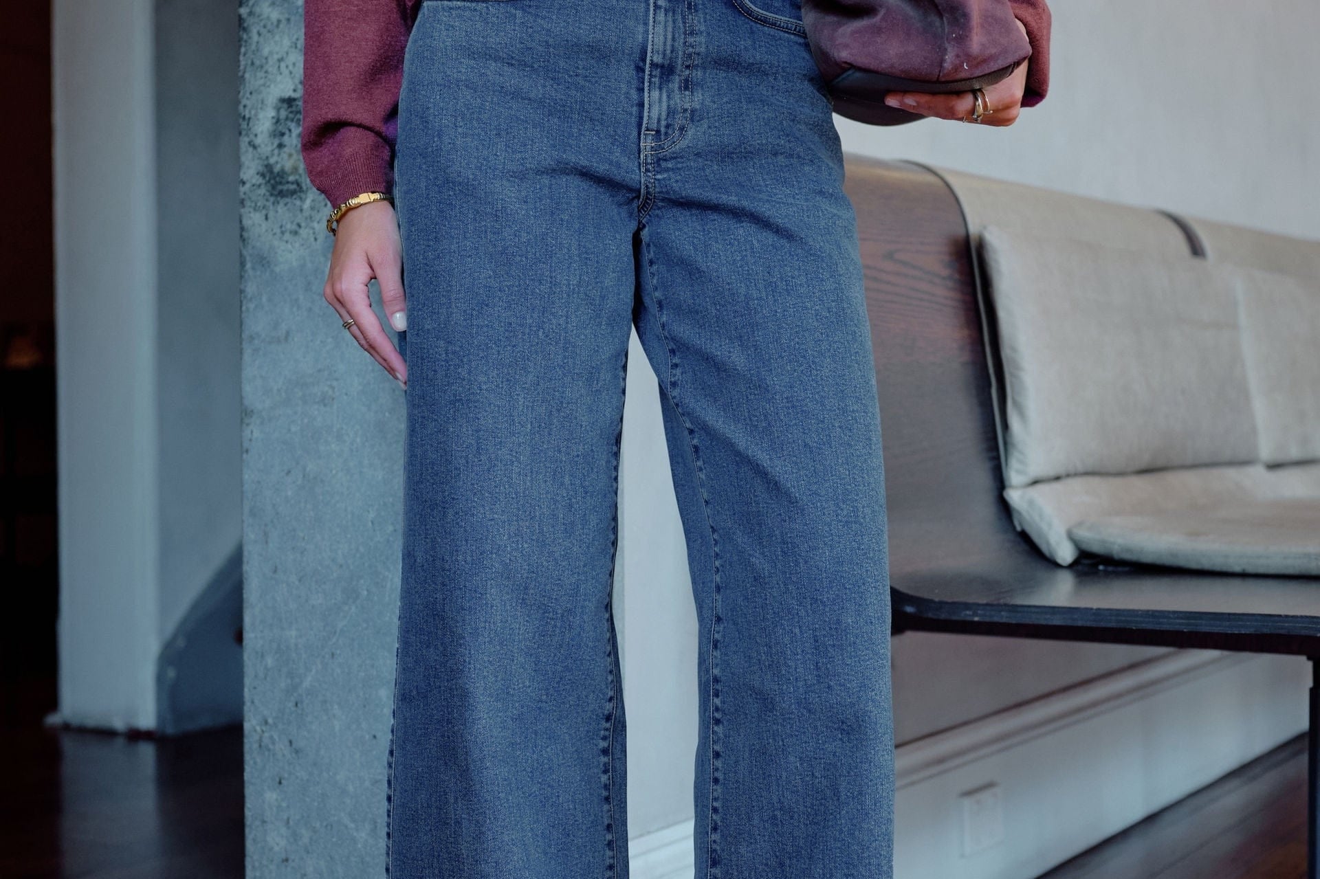 Ceres Life Jeans Evie Wide Leg Jean - Fresh Indigo