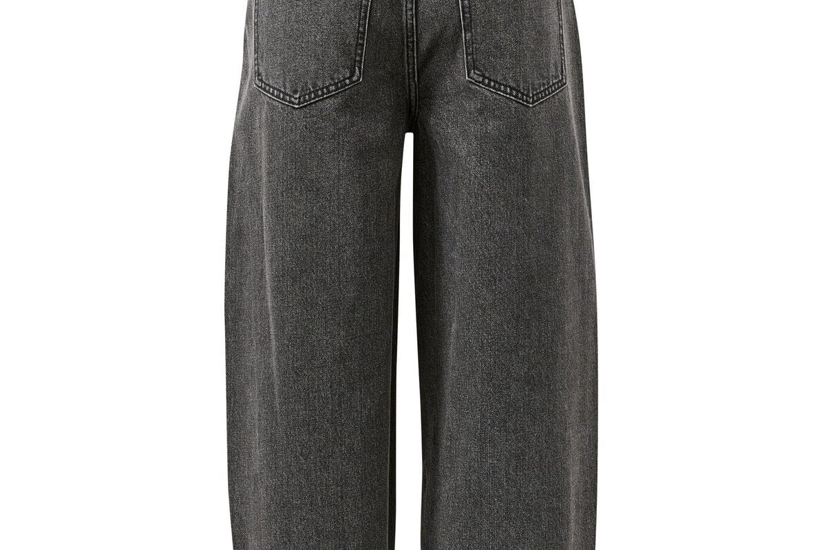 Ceres Life Jeans Maggie Tapered Barrel Jean - Faded Black