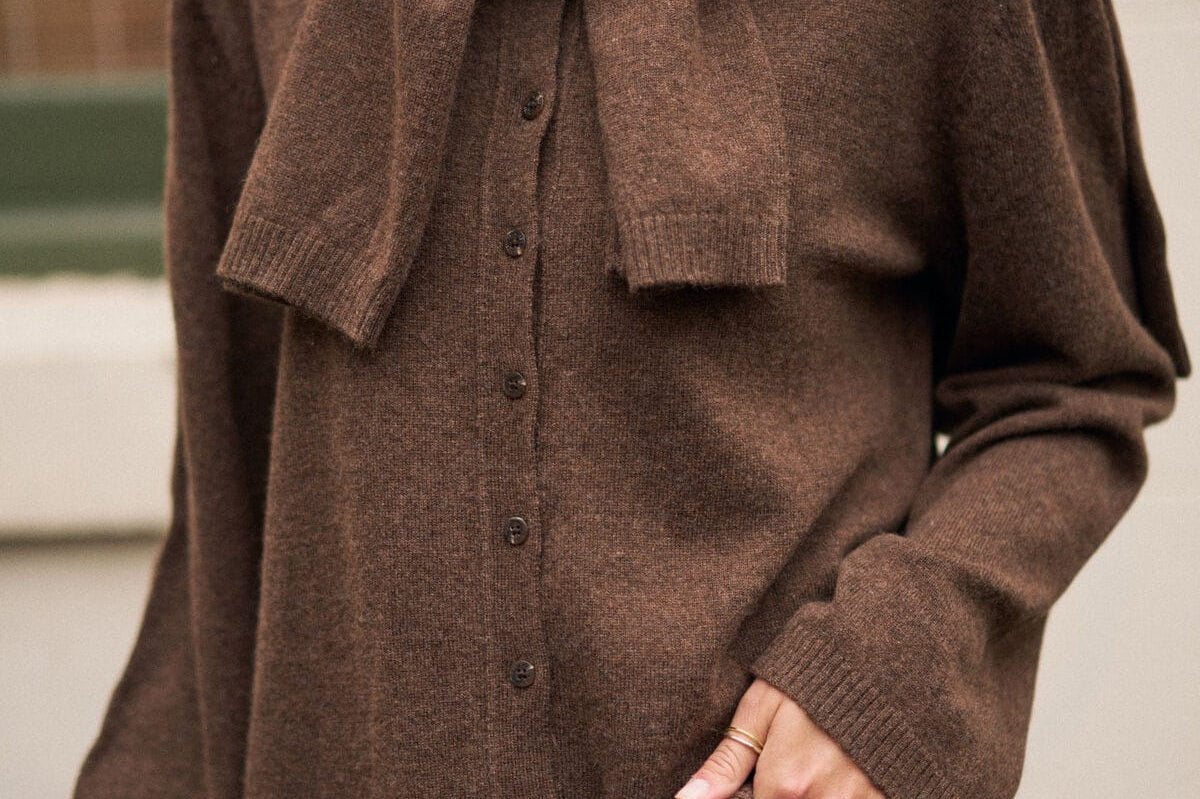 Ceres Life Knits Penny Knit Cardi - Choc Marle