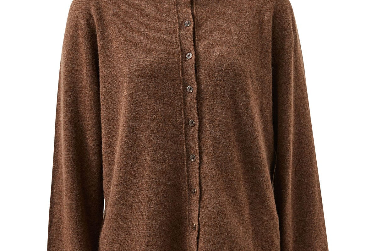 Ceres Life Knits Penny Knit Cardi - Choc Marle