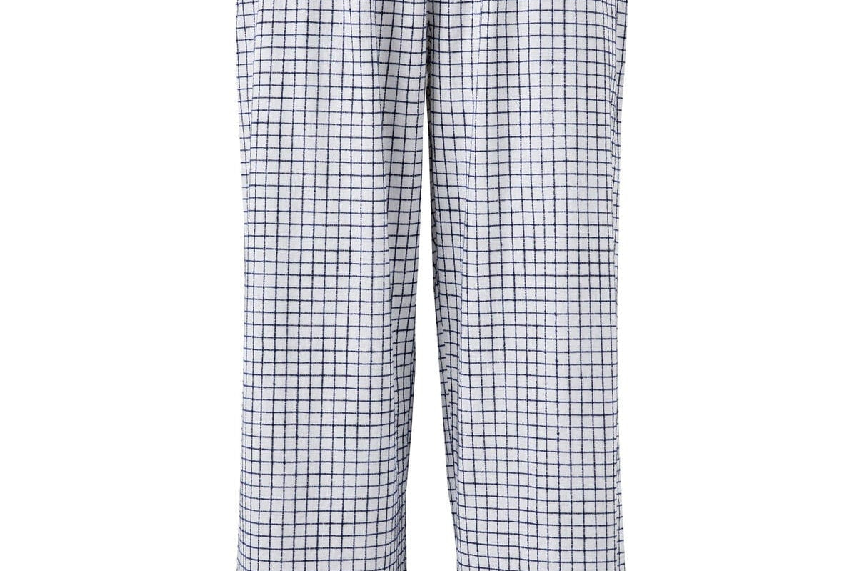 Ceres Life Pants - Casual Ceres Life | The Lounge Pant - White & Navy Check