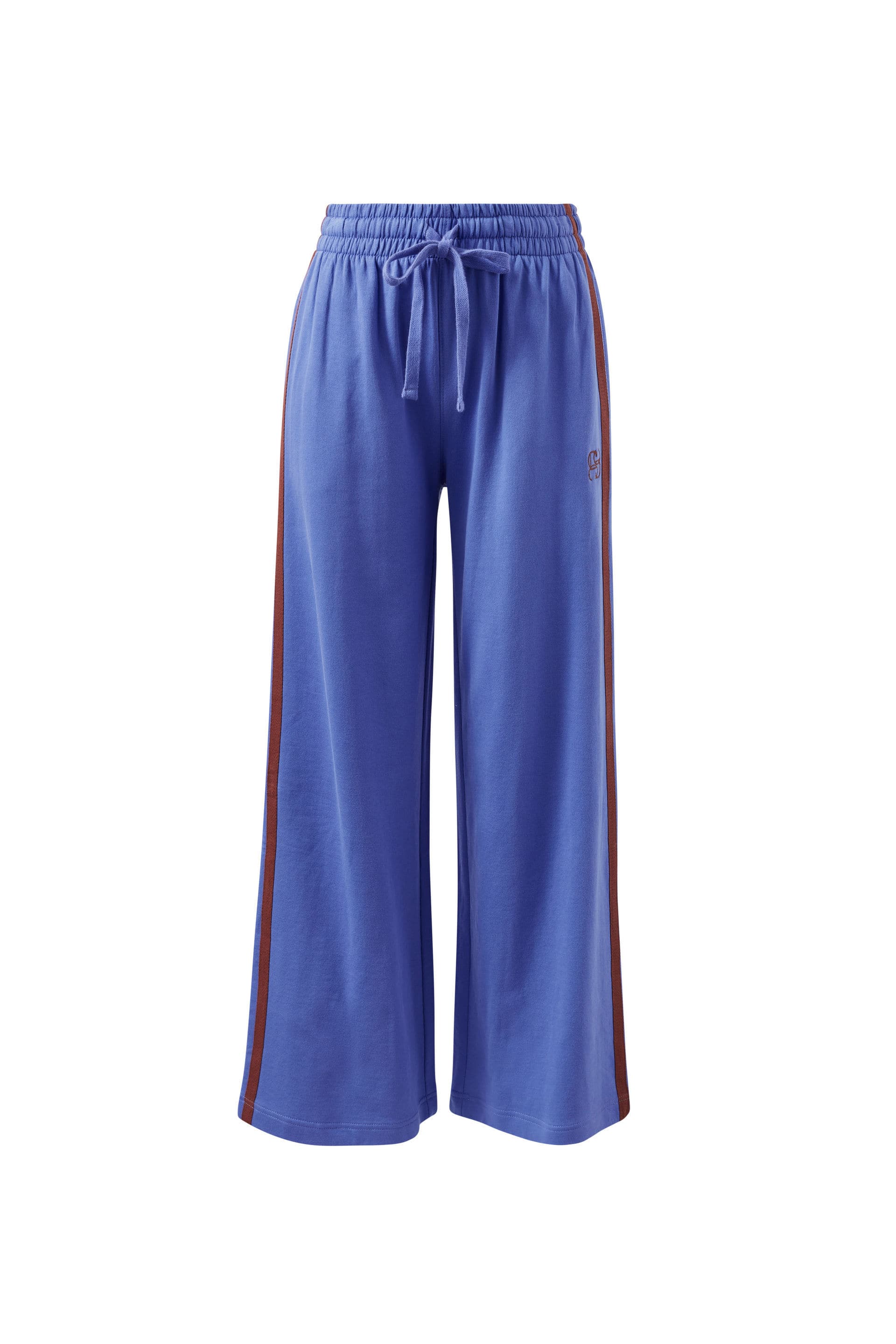 Ceres Life Pants - Casual Gigi Wide Leg Terry Trackpant - Vintage Blue