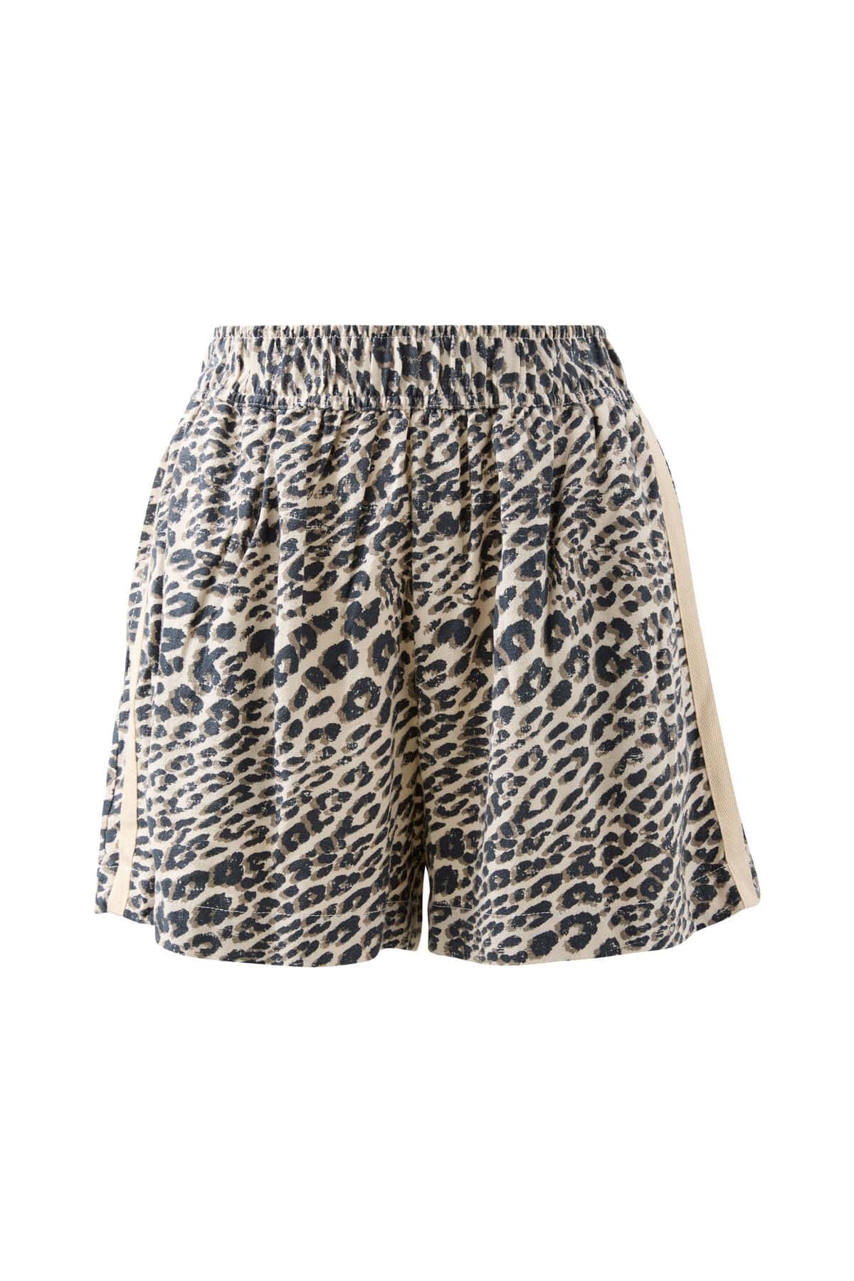Ceres Life Shorts - Casual Mila Short - Leopard Linen Blend
