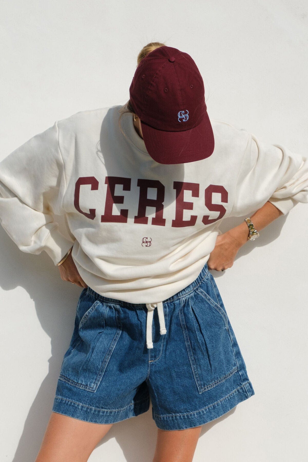 Ceres Life Sweaters Ceres Life | Isla Oversized Slouchy Crew - Winter White