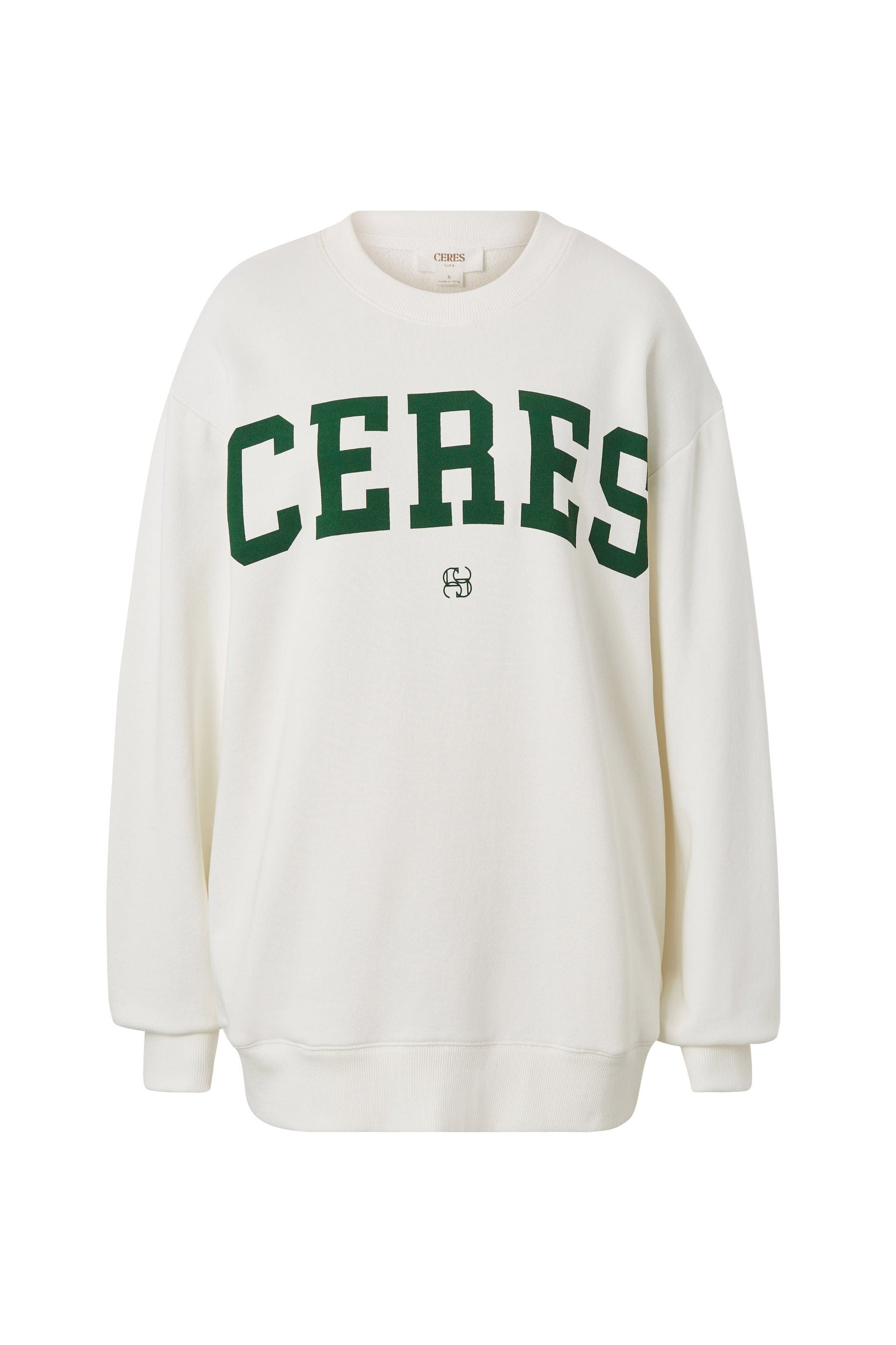 Ceres Life Sweaters Ceres Life | Oversized Slouchy Crew - Warm White