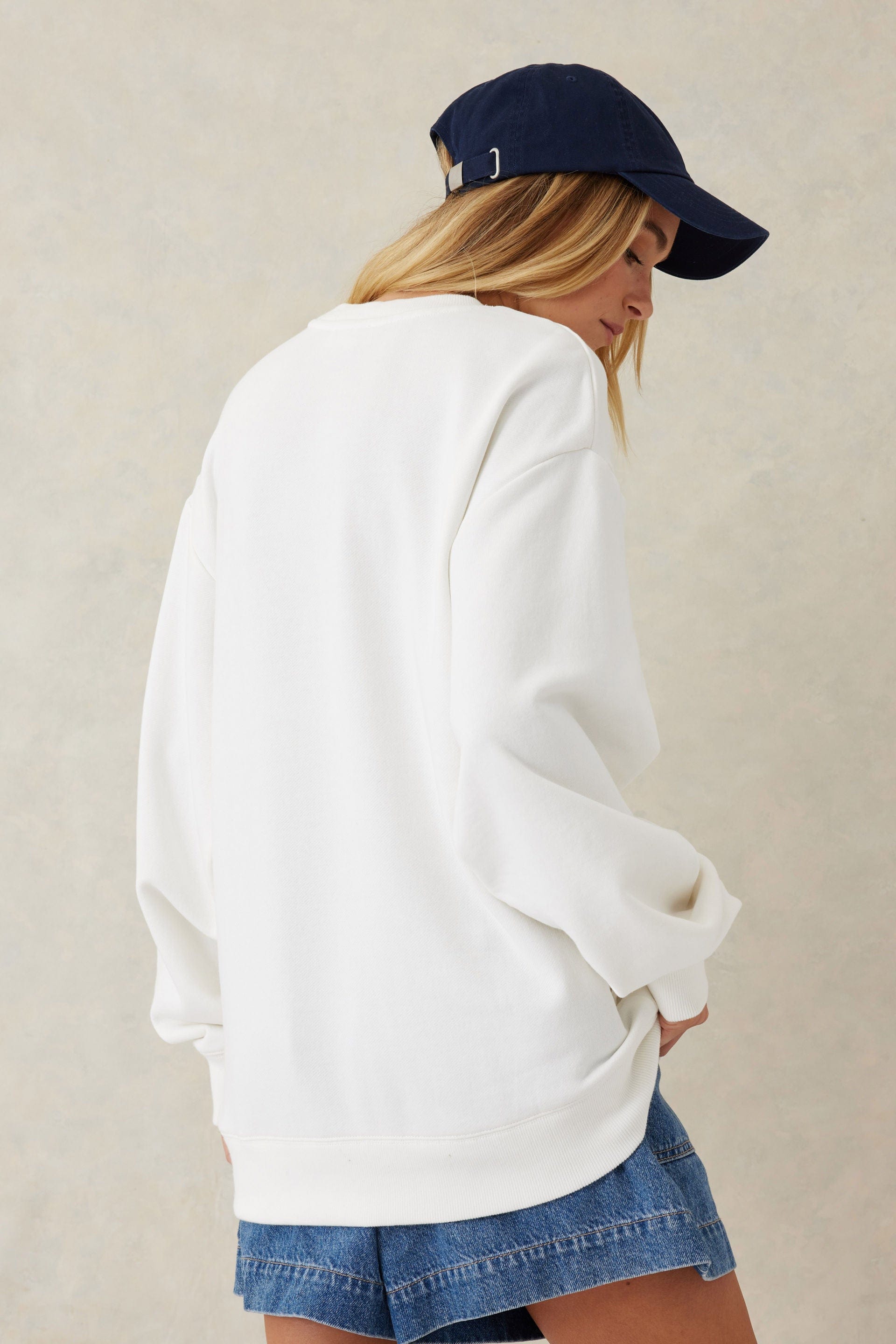 Ceres Life Sweaters Ceres Life | Oversized Slouchy Crew - Warm White