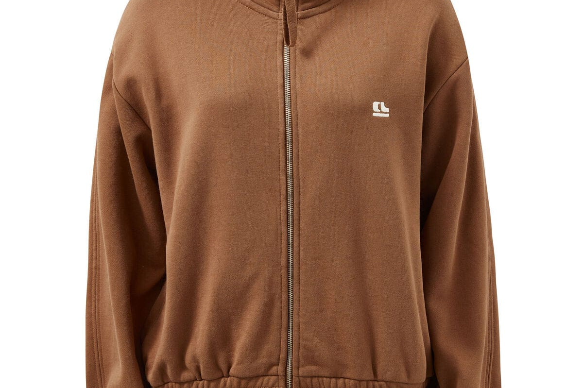 Ceres Life Sweaters Freya Zip Thru Sweat - Toffee