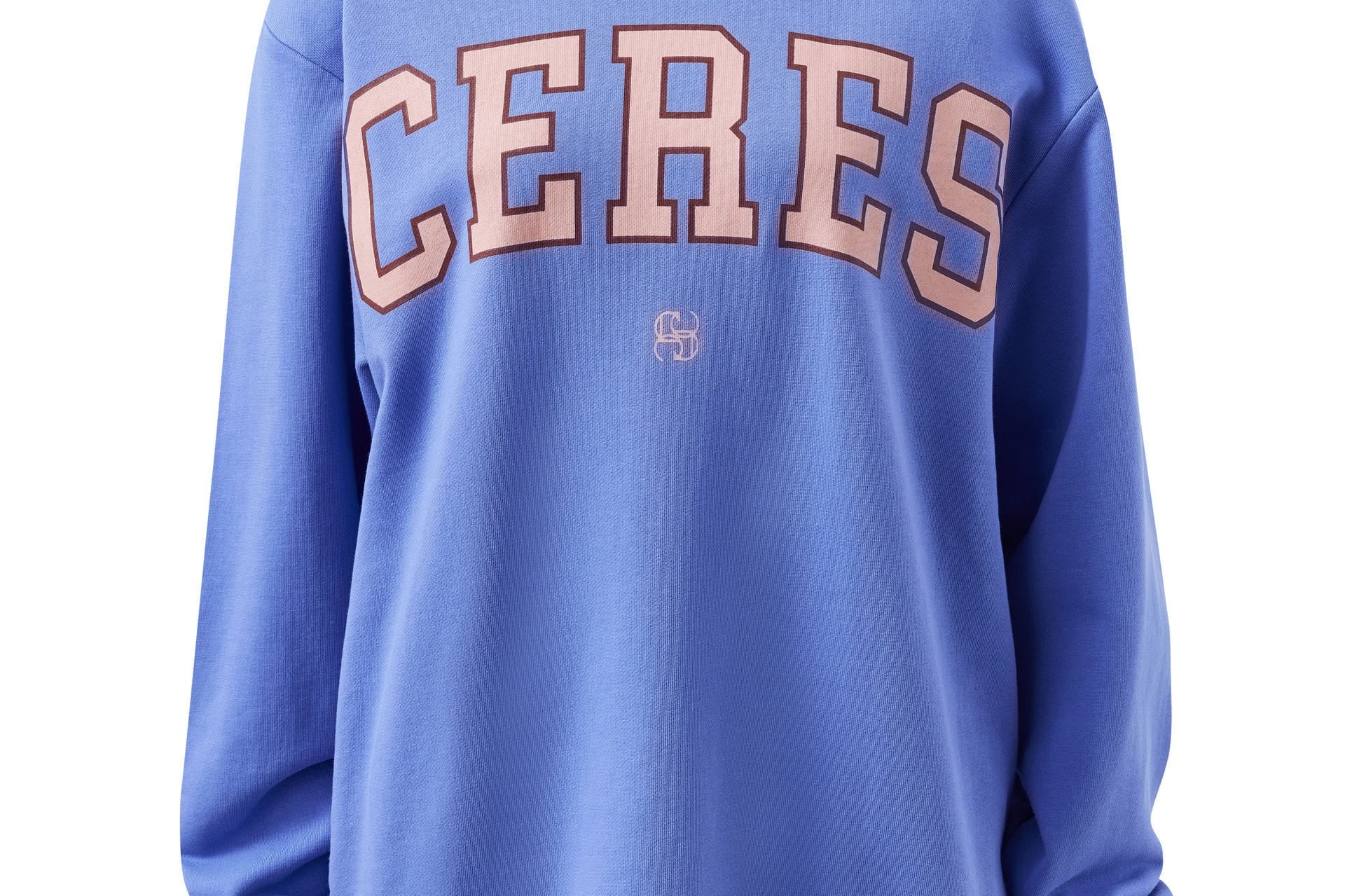 Ceres Life Sweaters Isla Oversized Slouchy Crew - Vintage Blue/Pink Clay