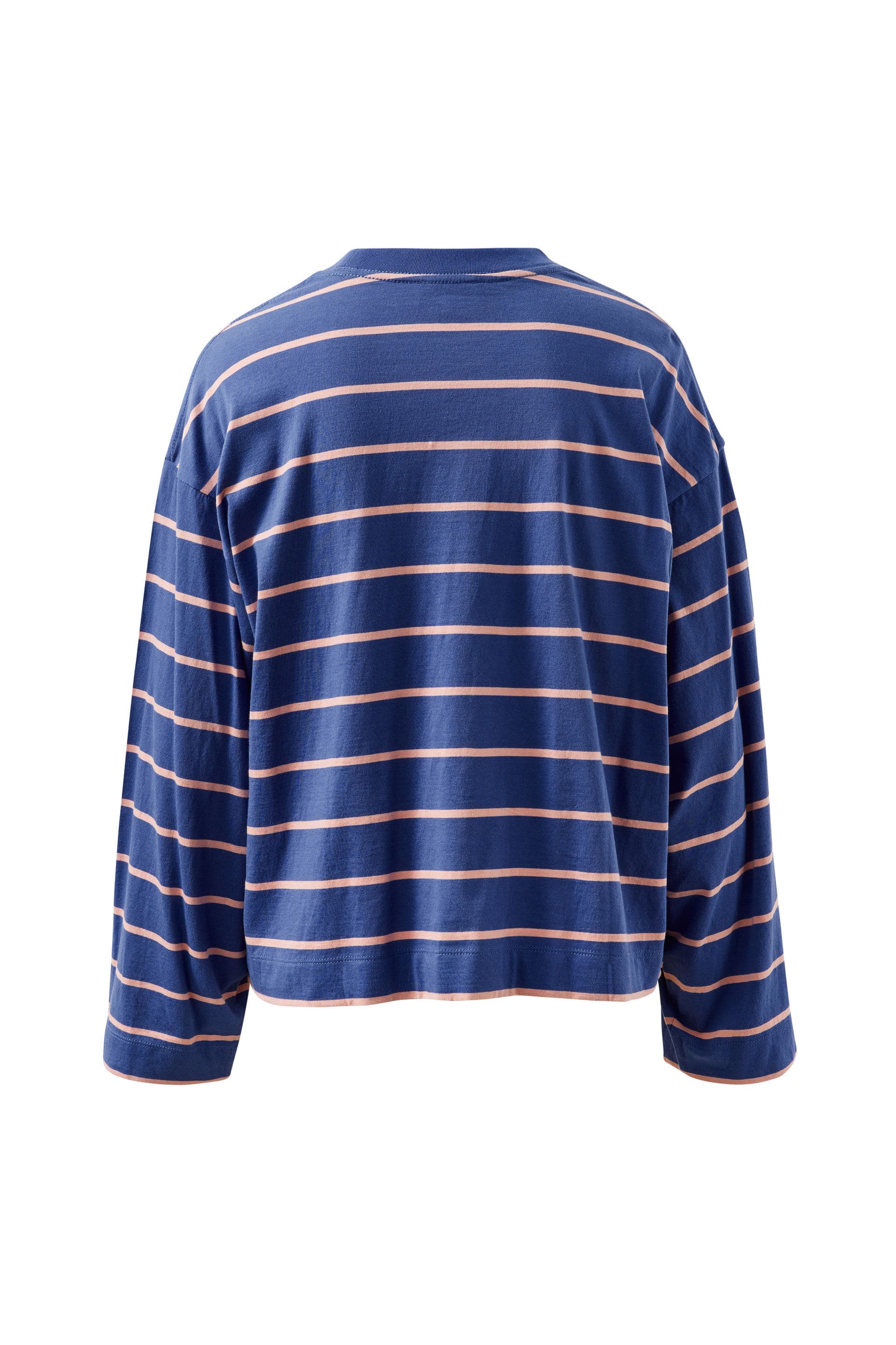 Ceres Life Tops - Long Sleeve Beau Long Sleeve Slouchy Tee - Washed Navy/Pink Clay