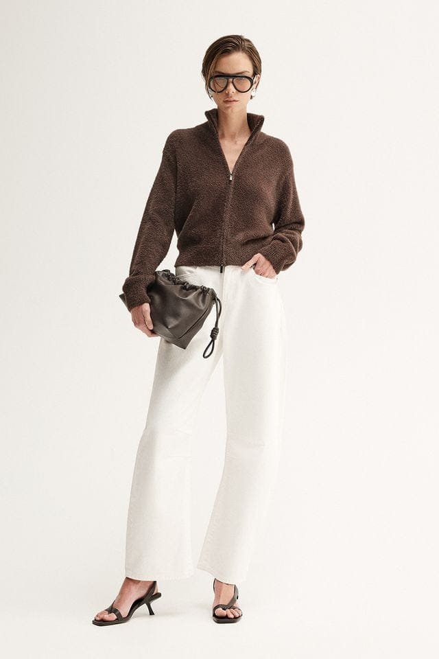 Elka Collective Cardigans Leon Knit Cardigan - Chocolate