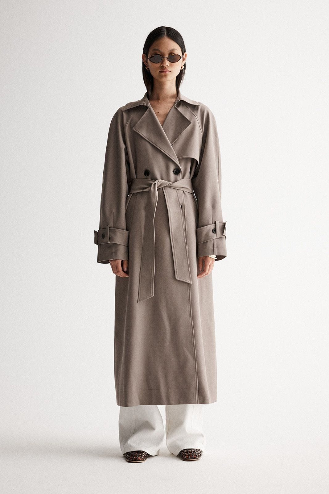 Elka Collective Coats - Trench Elka Collective | Marie Trench Coat - Granite