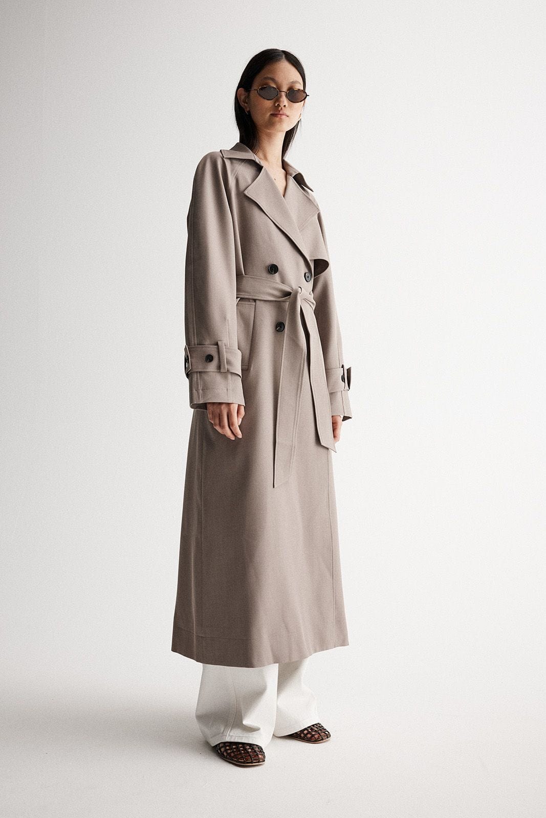 Elka Collective Coats - Trench Elka Collective | Marie Trench Coat - Granite