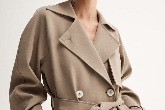 Elka Collective Coats - Trench Selena Cropped Trench Coat - Taupe
