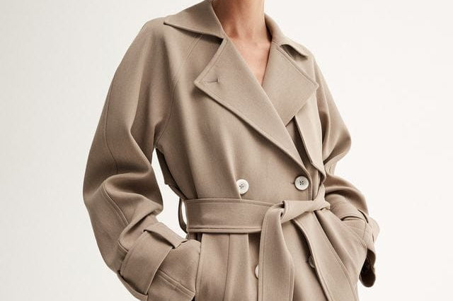Elka Collective Coats - Trench Selena Cropped Trench Coat - Taupe