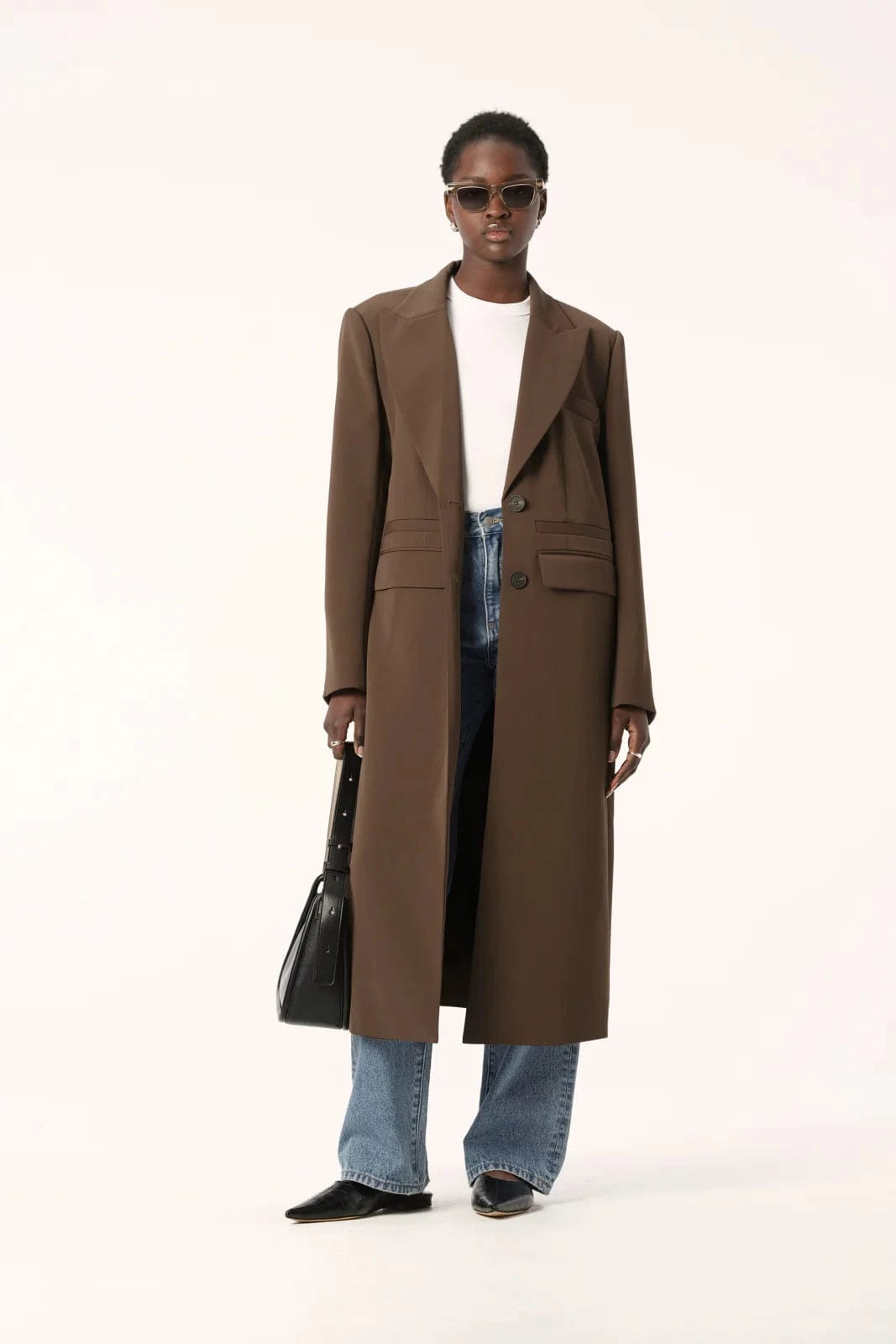 Elka Collective Coats - Wool Elka Collective | Amaya Coat - Chocolate